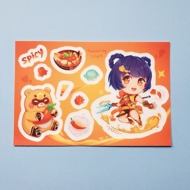 Xiangling Sticker Sheet | Lilycli and UpbeatPals at ClirStudio, art by ...