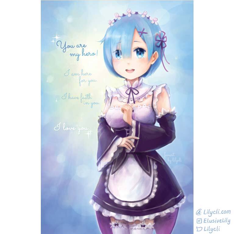 Re:zero art print poster deals